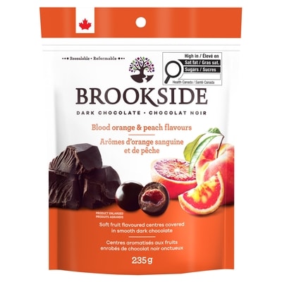 Brookside Sac Super Fruits Orange Sanguine Et Pêche 235 g, 2,97 $/100g