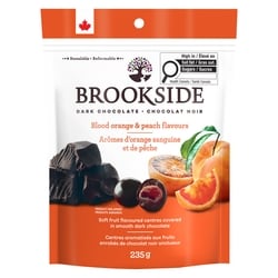 Brookside Chocolat noir arômes d'orange sanguine et de pêche 235 g, 2,55 $/100g