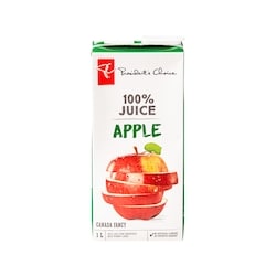 le Choix du Président Jus de pomme à 100 % 1 l, 0,25 $/100ml