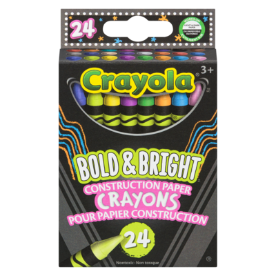 Crayola Crayons pour papier construction, paquet de 24 1 ea, 5,50 $/1ch