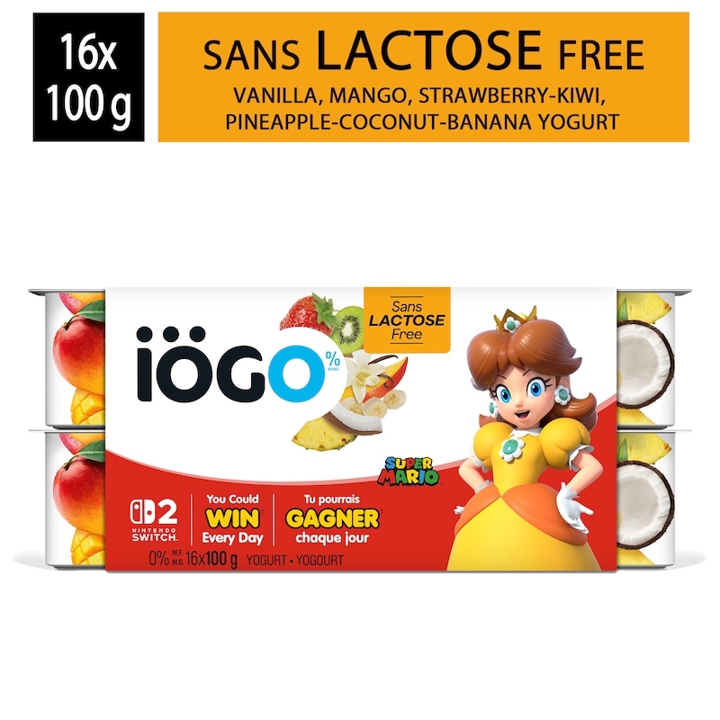 IOGO Strawberry-Kiwi Mango Coconut-Pineapple-Banana Vanilla