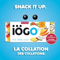 IOGO Strawberry-Kiwi Mango Coconut-Pineapple-Banana Vanilla