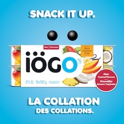 IOGO Strawberry-Kiwi Mango Coconut-Pineapple-Banana Vanilla