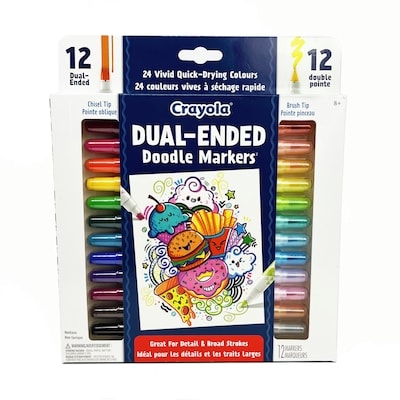 Crayola Marqueurs à double pointe 12 ea, 0,92 $/1ch