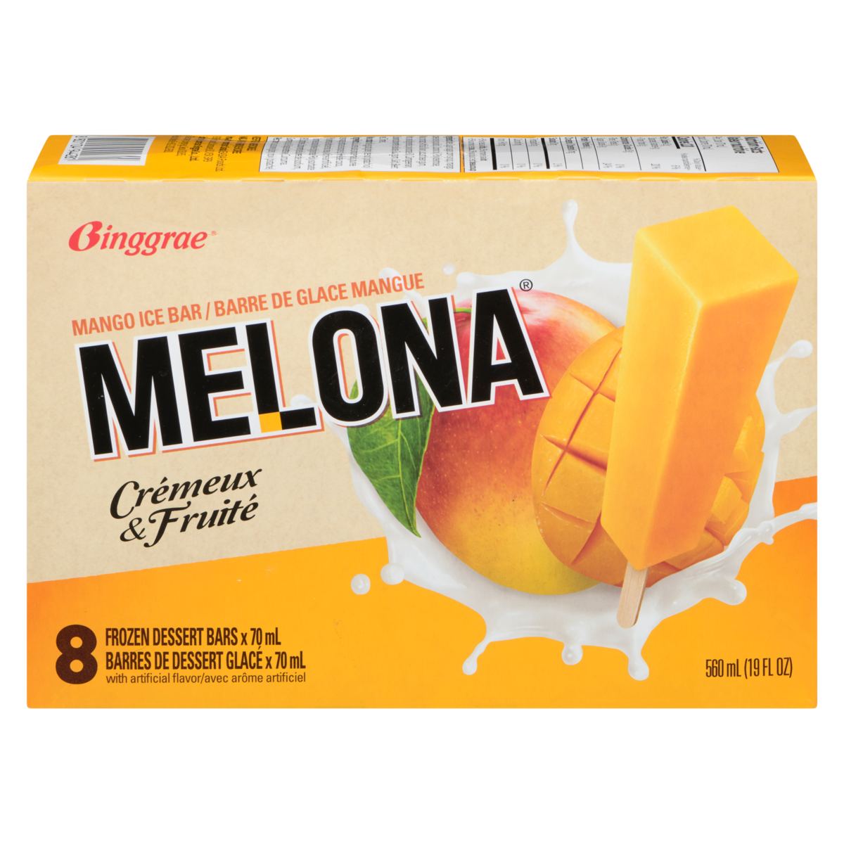 Binggrae Melona Frozen Dessert Bars Mango