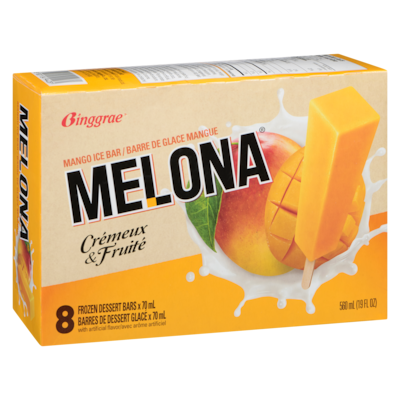Melona barres de dessert glacé mangue