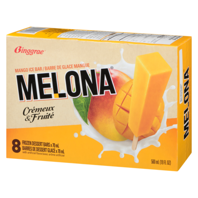 Melona barres de dessert glacé mangue