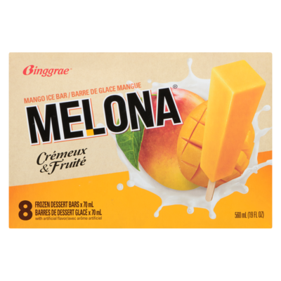 Melona barres de dessert glacé mangue