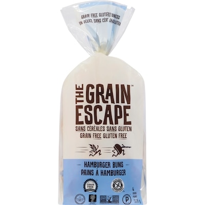 The Grain Escape Hamburger Buns 328 g, $2.44/100g