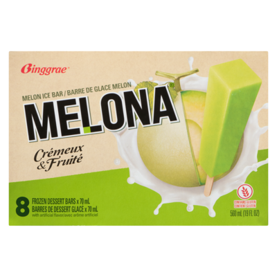 Melona Frozen Dessert Bars Melon