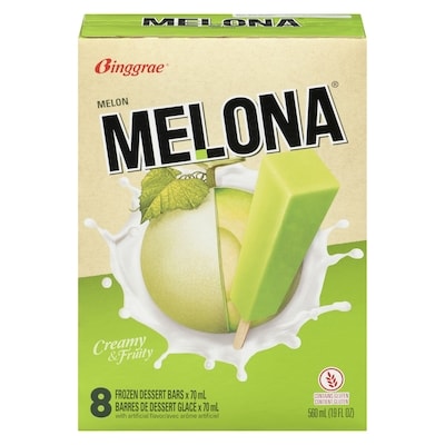 Binggrae Melona barres de dessert glacé melon 560 ml, 1,28 $/100ml