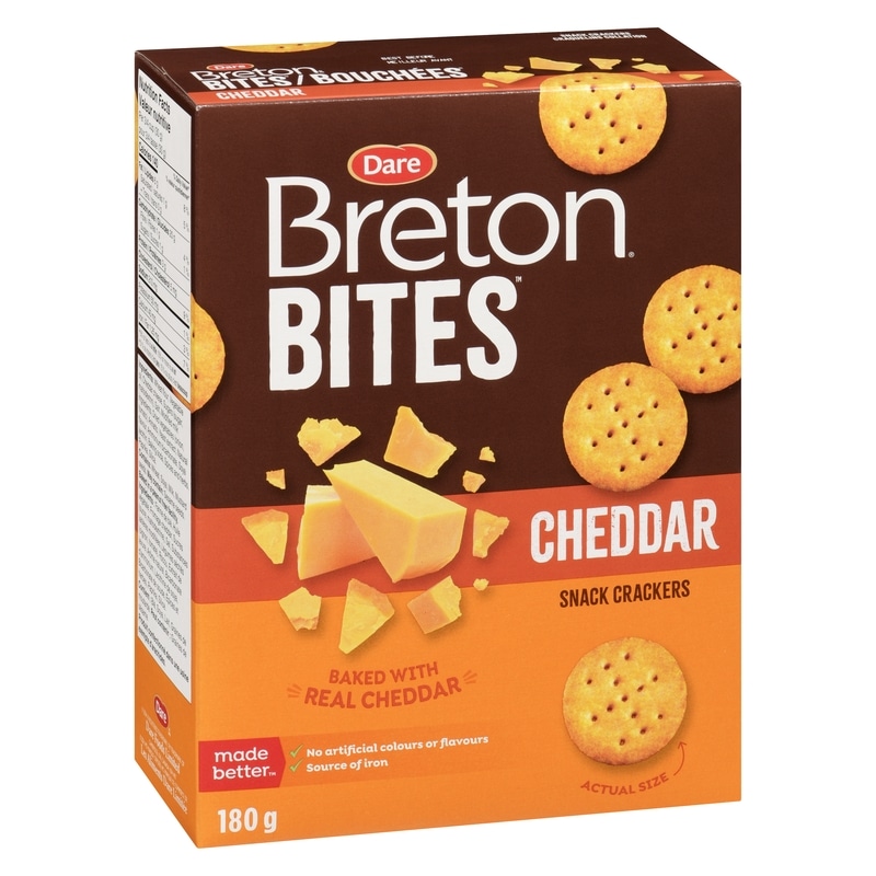 Bites Snack Crackers Cheddar