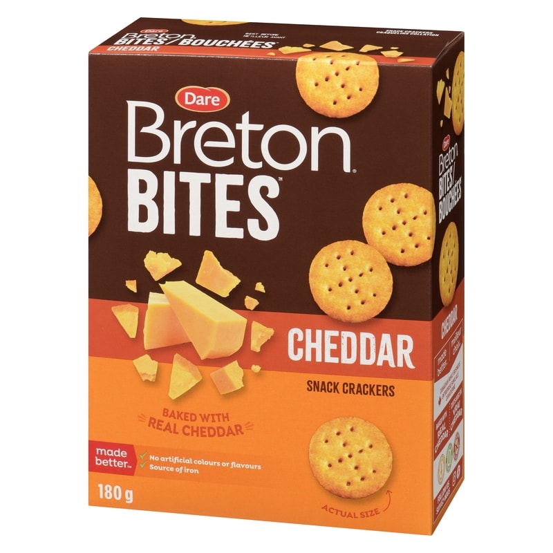 Bites Snack Crackers Cheddar