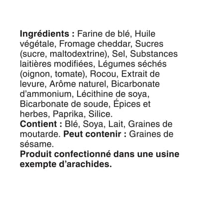 Craquelins Breton Bouchées Cheddar