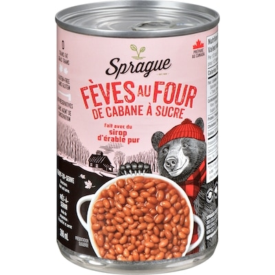 Sprague Fèves au four de cabane à sucre 398 ml, 0,75 $/100ml