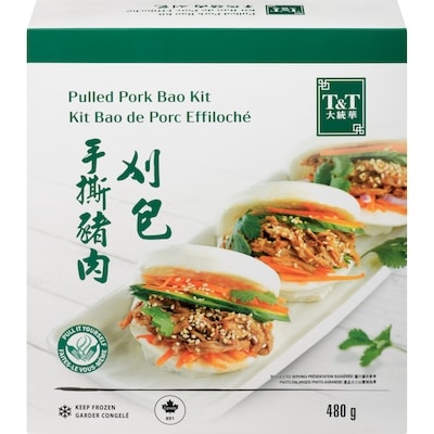 T&T Pulled Pork Bao Kit 480 g, $2.91/100g