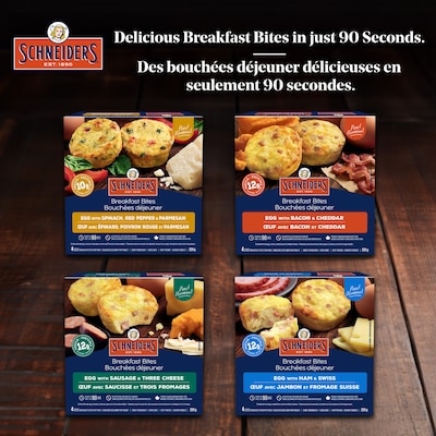 Ham & Swiss Egg Breakfast Bites, 4 per pack