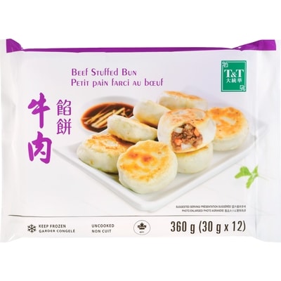 T&T Beef Stuffed Bun 360 g, $1.94/100g