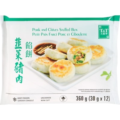 T&T Pork & Chives Bun 360 g, $1.94/100g