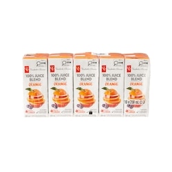 President's Choice 100% Orange Juice Blend Boxes 10x200.0 ml, $0.28/100ml