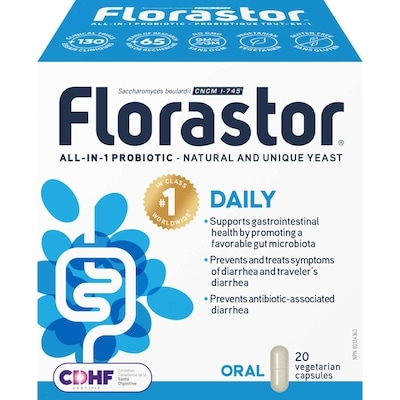 Florastor Florastor Daily 20 Caps 20 ea, $1.27/1ea