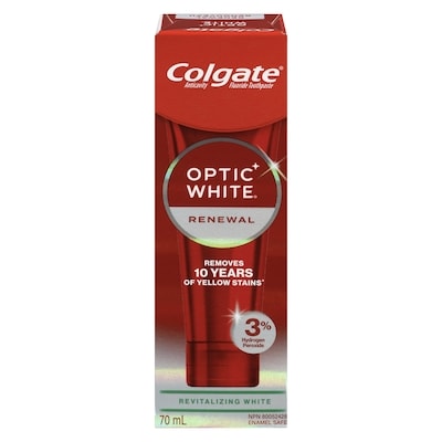 Colgate Optic White Anticavity Fluoride Toothpaste Renewal Revitalizing White 70 ml, $12.13/100ml