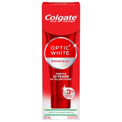 Colgate Optic white renewal dentifrice blanchissant 70 ml, 12,84 $/100ml