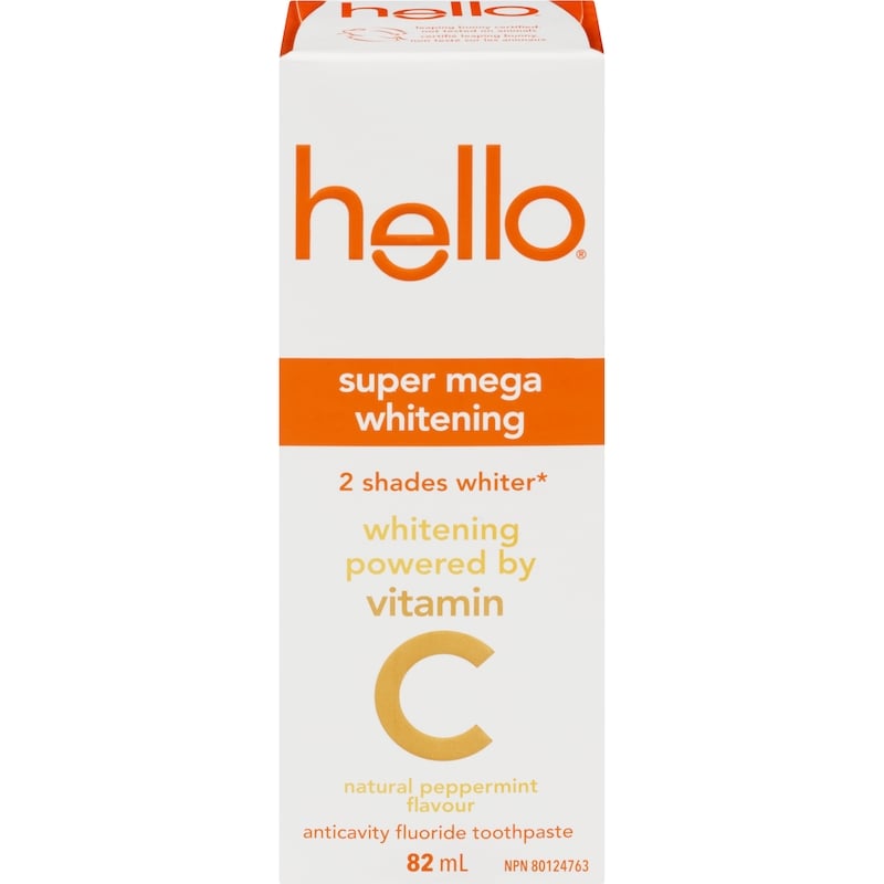 Anticavity Fluoride Toothpaste Super Mega Whitening Natural Peppermint Flavour