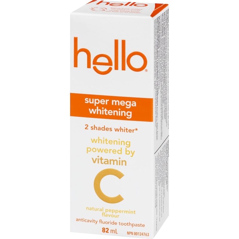 Anticavity Fluoride Toothpaste Super Mega Whitening Natural Peppermint Flavour