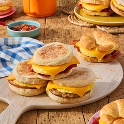 Bacon Egg Breakfast Sandwiches, per pack