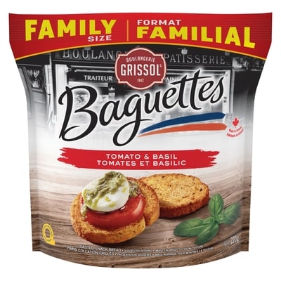 Grissol Boulangerie Grissol Baguettes Tomato & Basil 220 g, $2.50/100g
