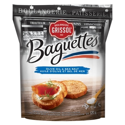 Grissol Baguettes, Olive Oil & Sea Salt Family Size 220 g, $2.84/100g