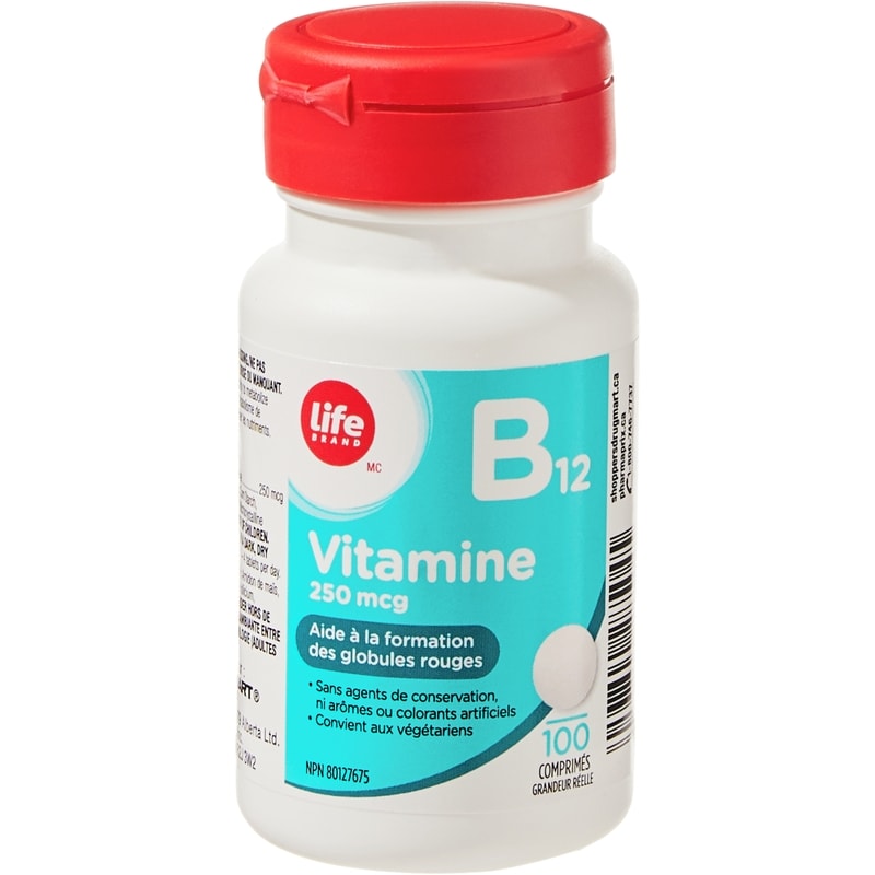 Vitamin B12 250 mcg 100 Tablets