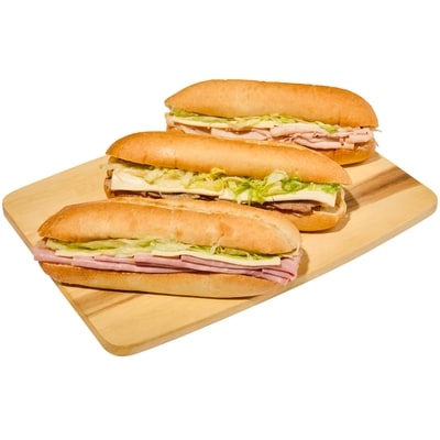 3-Pack Sub Sandwich - Ham, Roast Beef, Turkey (After 11am)