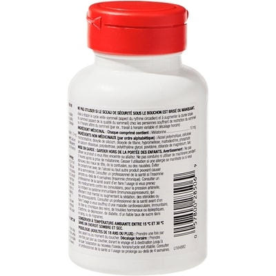 Mélatonine à libération lente à 10&nbsp;mg, 60&nbsp;comprimés