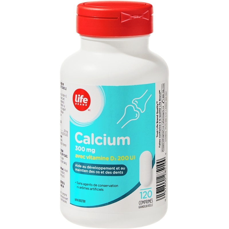 Calcium 300 mg with Vitamin D3 200 IU 120 Tablets