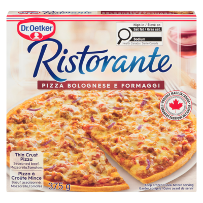 Dr Oetker Ristorante Thin Crust Pizza Seasoned Beef, Mozzarella, Tomatoes 368 g, $0.94/100g