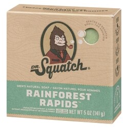 DR.Squatch Men's Natural Soap Rainforest Rapids - 141.7 g | Fortinos