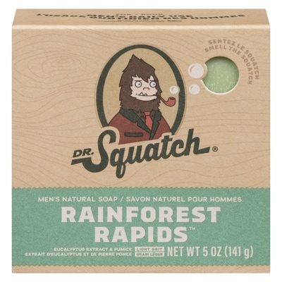 DR.Squatch Savon naturel pour hommes rainforest rapids 141.7 g, 7,76 $/100g