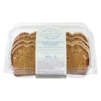 null Gâteau tranché avec glaçage pomme épicée et caramel 400 g, 1,38 $/100g