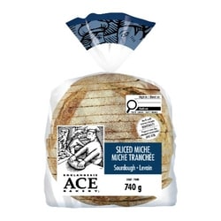 ACE Sliced Sourdough Miche Loaf 700 g, $1.00/100g