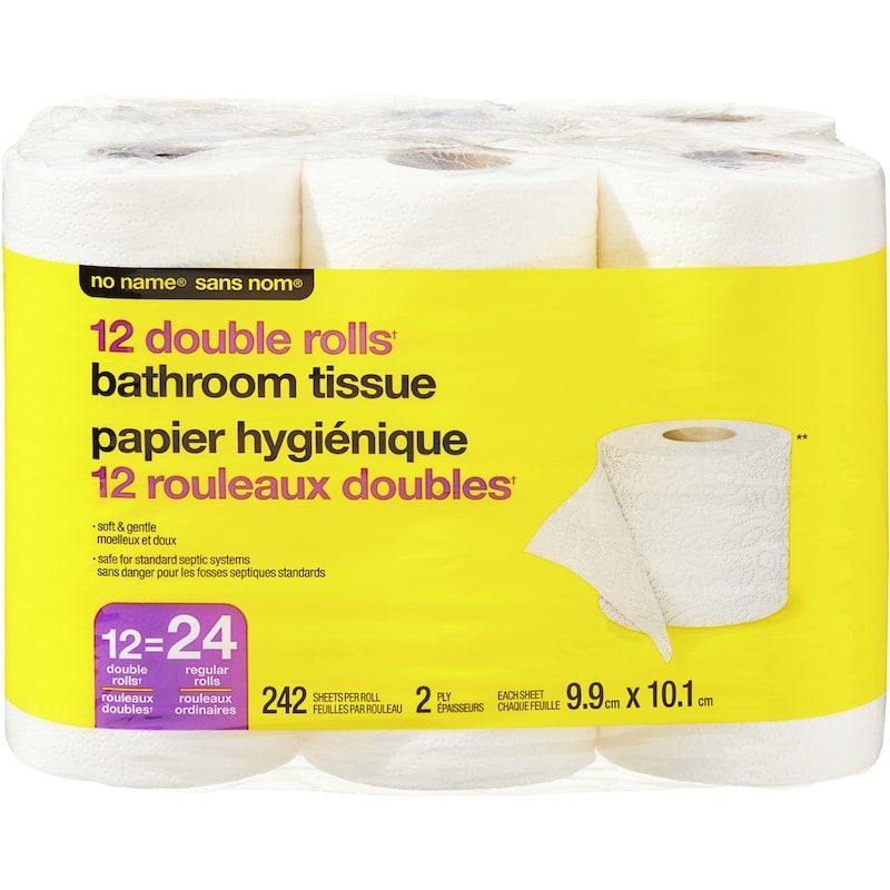 Double Rolls Bathroom Tissue 12 Pack
