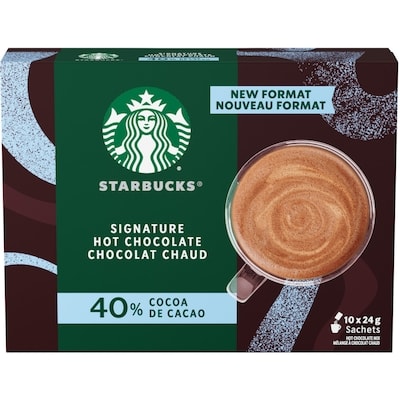 Starbucks SIGNATURE HOT CHOCOLATE, 40% Cocoa 240 g, $5.95/100g