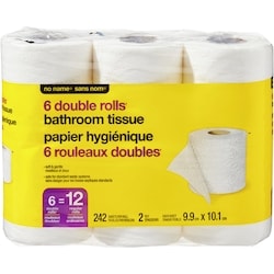 Double Rolls Bathroom Tissue 6 Pack