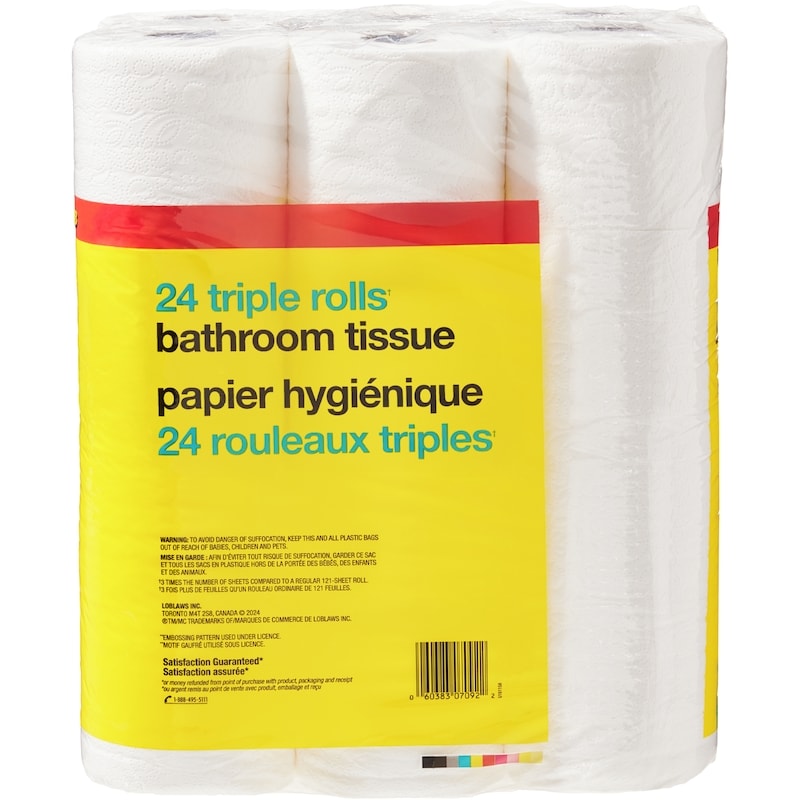 Triple Rolls Bathroom Tissue Club Pack