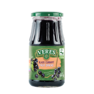 Veres Blackcurrant Preserve 600 g, $1.48/100g