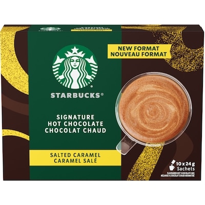 Starbucks SIGNATURE HOT CHOCOLATE, Salted Caramel 240 g, $5.95/100g