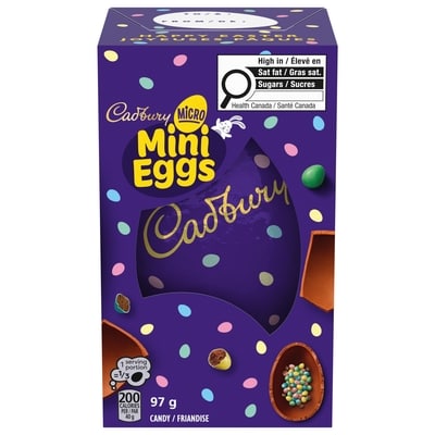 Cadbury Micro Mini Eggs Hollow Egg Easter, Easter Chocolatey Candy (pack of 1) 97 g, $7.22/100g