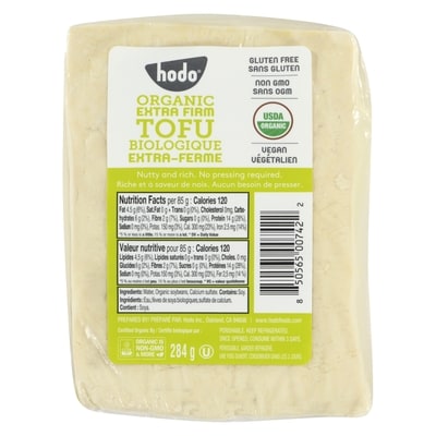 HODO Organic Extra Firm Tofu 284 g, $3.25/100g