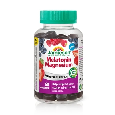 Jamieson Melatonin Magnesium Gummies Mixed Berry Flavour 60 ea, $0.33/1ea